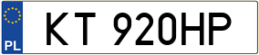Trailer License Plate